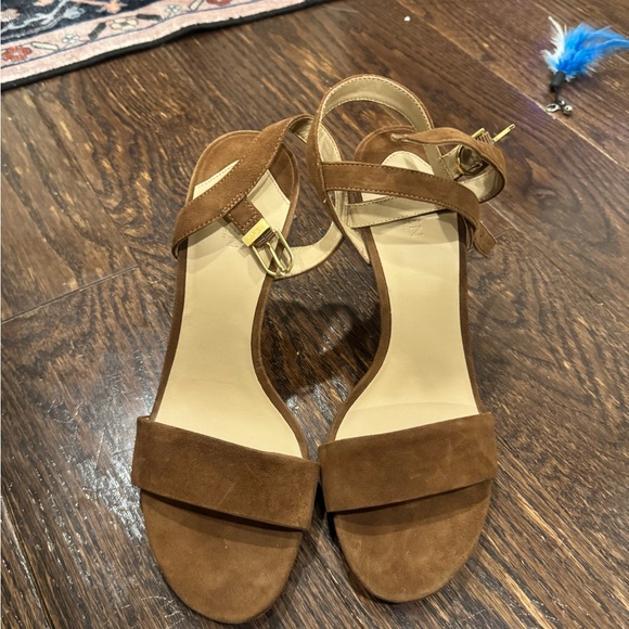 Ralph Lauren Shoes - Ralph Lauren Tan Suede Heels never worn
